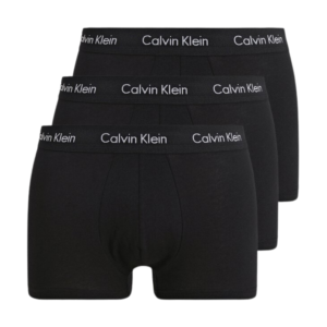 Men's Calvin Klein Low Rise Trunks All Black – 3Pack